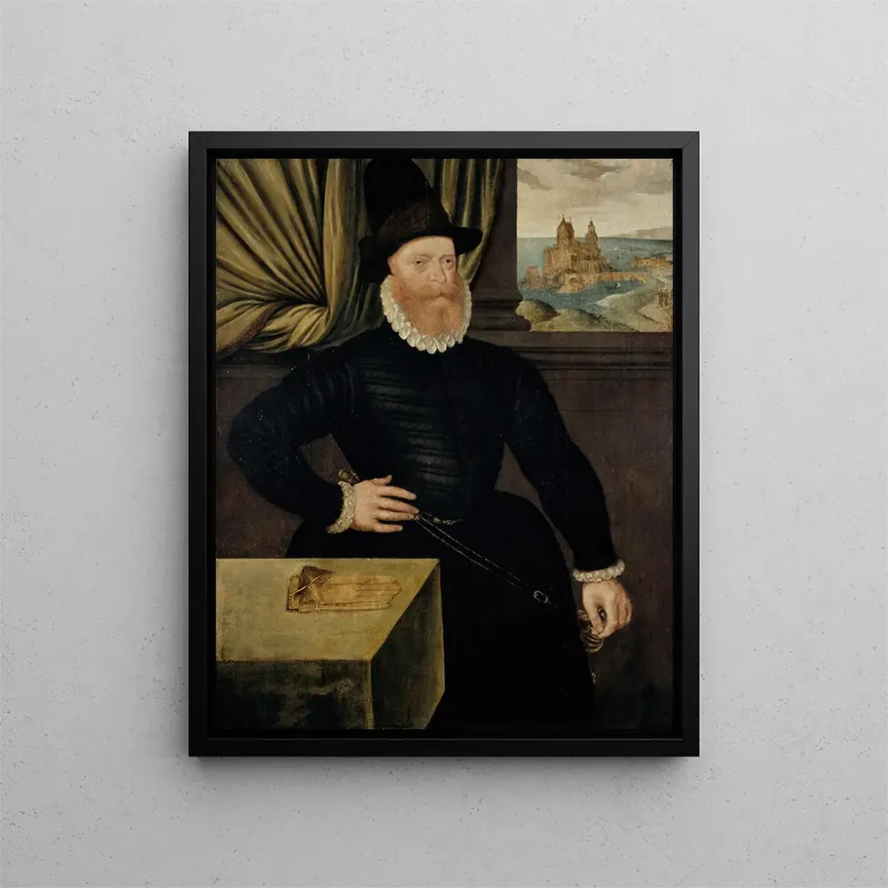 Gemälde James Douglas, 4. Graf von Morton, um 1516 - 1581, Regent von Schottland - Arnold Bronckorst