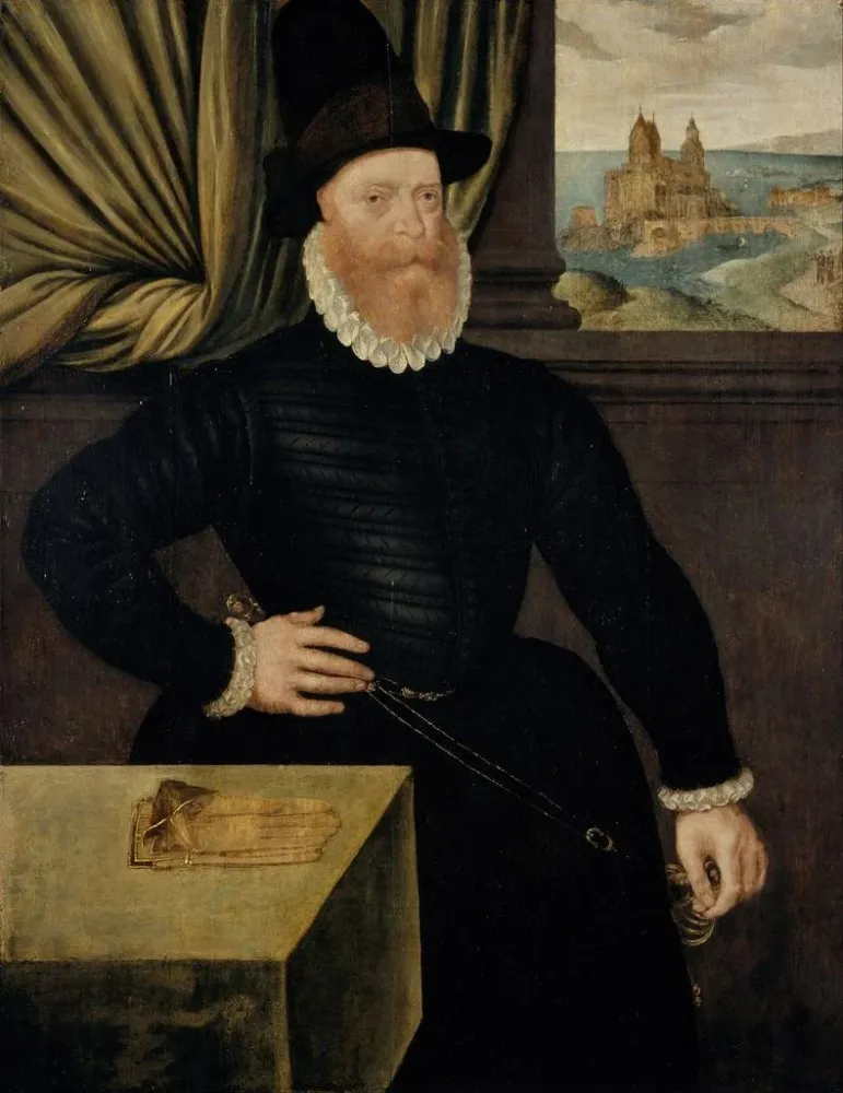 Gemälde James Douglas, 4. Graf von Morton, um 1516 - 1581, Regent von Schottland - Arnold Bronckorst