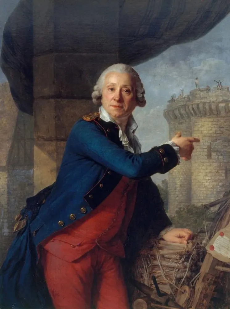 Gemälde Jean-Henri Masers chevalier de Latude 1725-1805 montrant la Bastille - Antoine Vestier | Kunstdruck