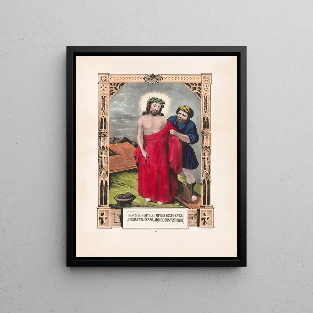 Gemälde Jesus entkleidet - Currier & Ives | Kunstdruck