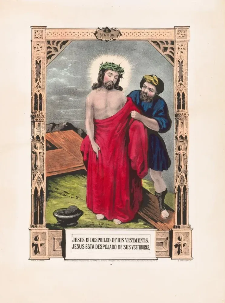 Gemälde Jesus entkleidet - Currier & Ives | Kunstdruck