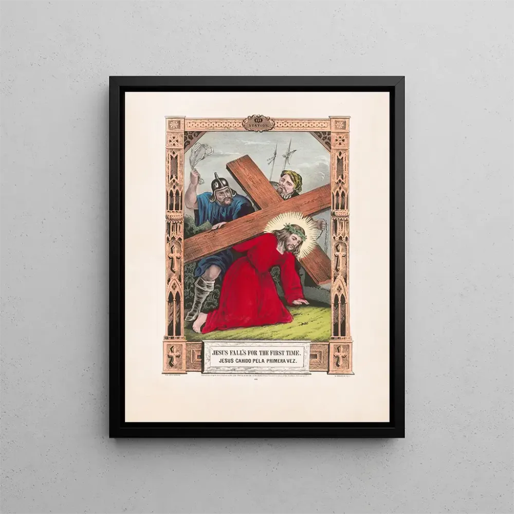 Gemälde Jesus fällt zum ersten Mal - Currier & Ives