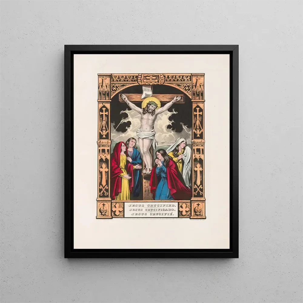 Gemälde Jesus am Kreuz - Currier & Ives | Kunstdruck