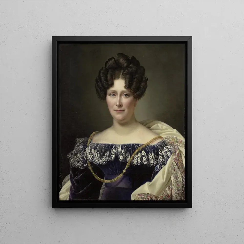 Gemälde Johanna Henriette Engelen 1789-1878 zweite Ehefrau von Daniel Francis Schas - Alexandre-Jean Dubois-Drahonet | Kun...