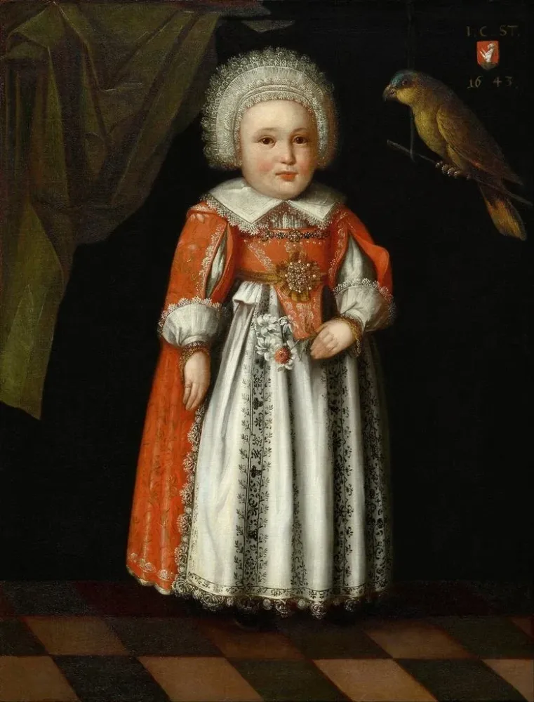 Gemälde Johanna Katharina Steiger, 2 Jahre - Albrecht Kauw