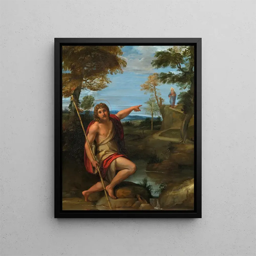 Gemälde Johannes der Täufer bezeugt - Annibale Carracci | Kunstdruck
