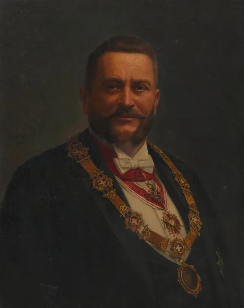 Gemälde Josef Strobach 1. Vizebürgermeister - Adolf Mayerhofer | Kunstdruck
