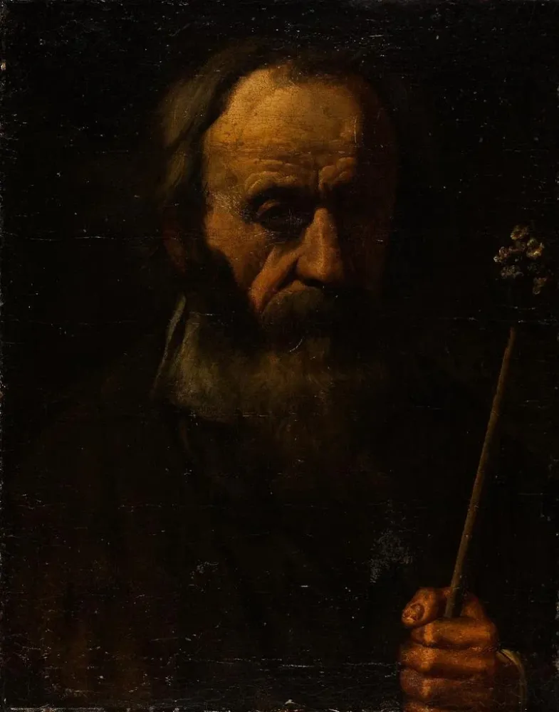 Gemälde St. Joseph mit der blumigen Rute - Anonym | Kunstdruck