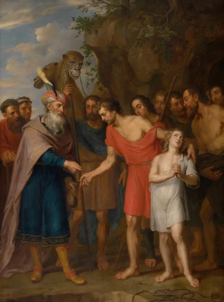 Gemälde Joseph verkauft von seinen Brüdern - Balthasar Beschey | Kunstdruck