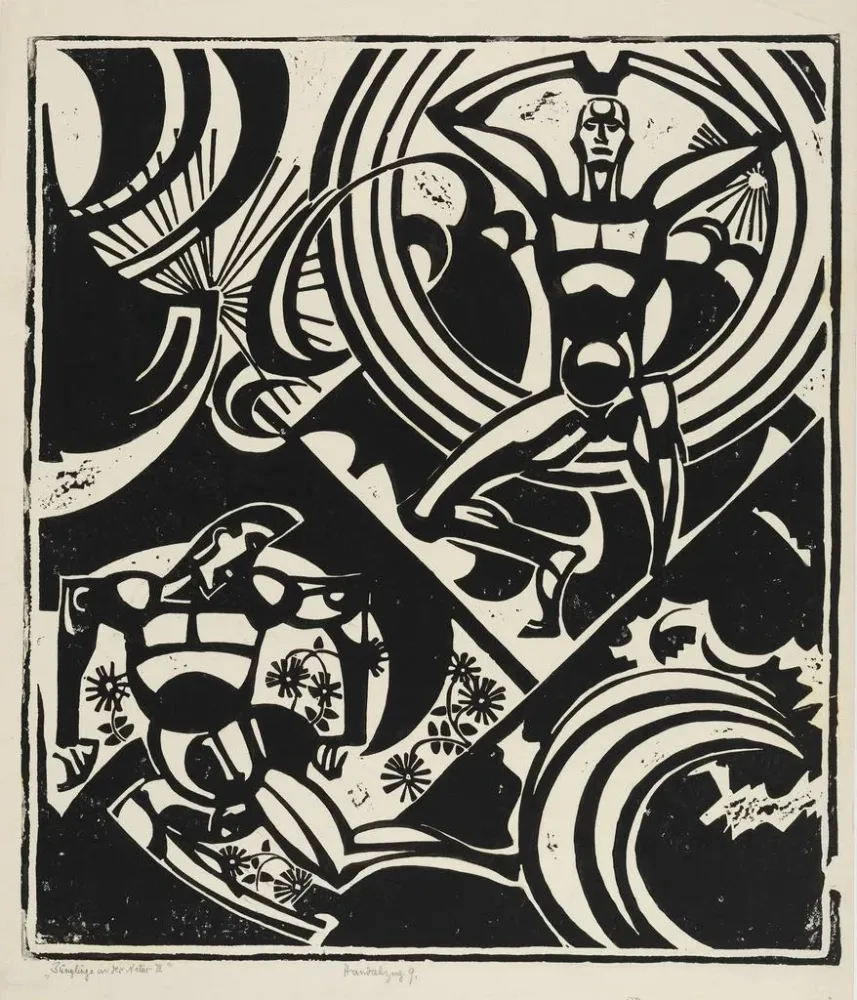 Gemälde Junge der Natur III - August Babberger | Kunstdruck