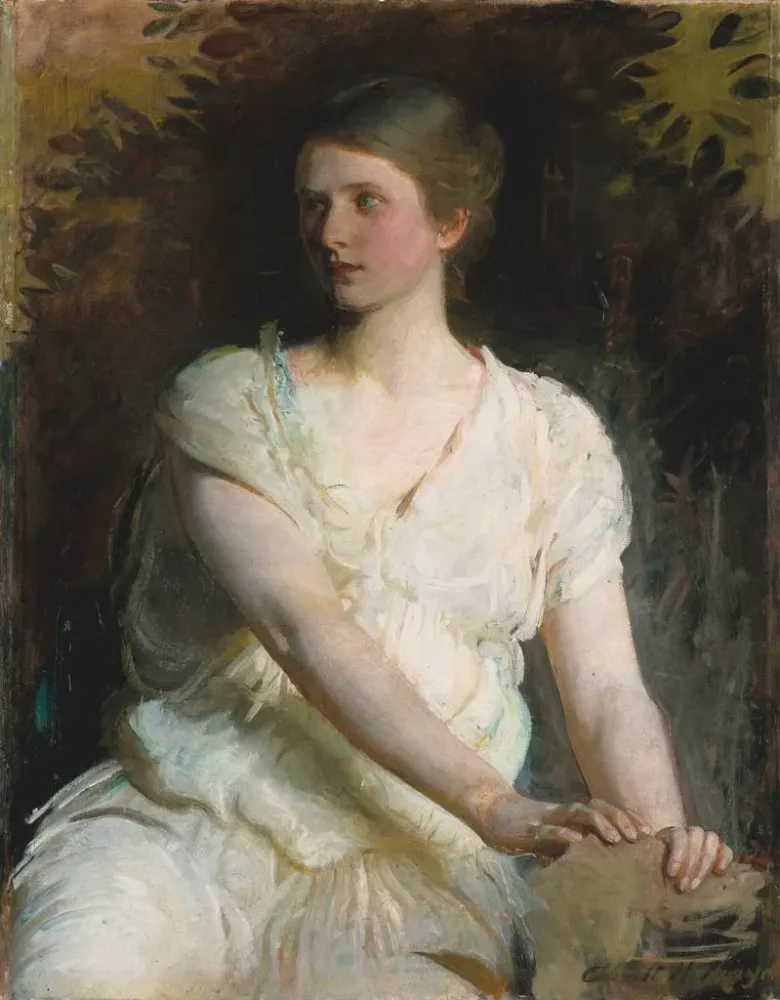 Gemälde Junge Frau - Abbott Handerson Thayer | Kunstdruck