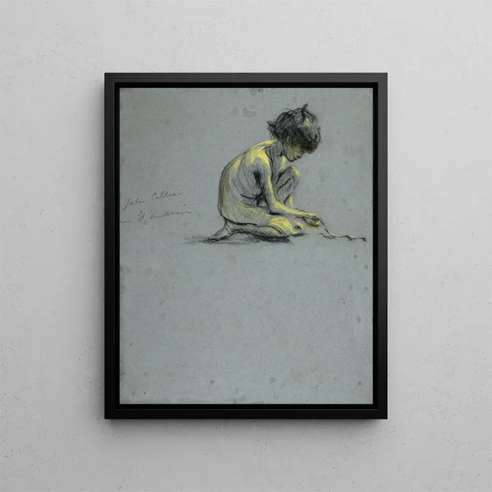 Gemälde Junge Hockstellung mit einer Schlange - Alice Pike Barney | Kunstdruck