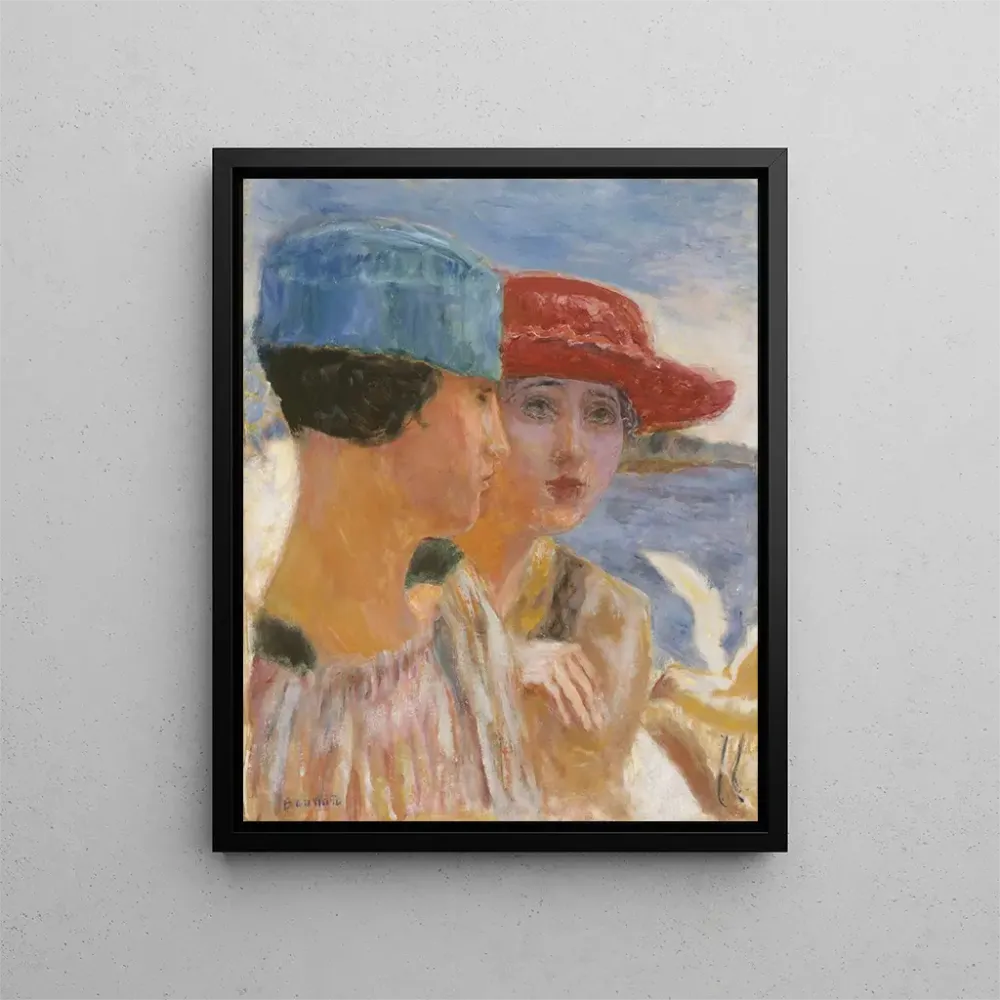 Gemälde Junge Mädchen und die Möwe - Pierre Bonnard | Kunstdruck