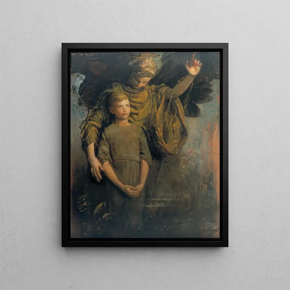 Gemälde Junge und Engel - Abbott Handerson Thayer | Kunstdruck