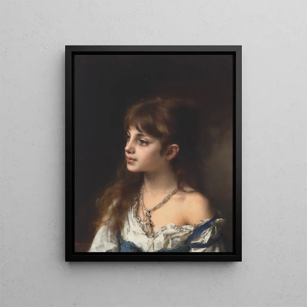 Gemälde Junges Model - Alexei Harlamoff | Kunstdruck