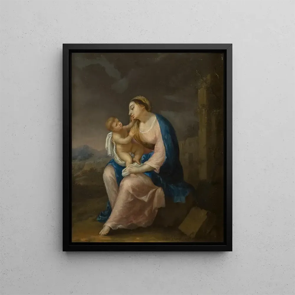 Gemälde Jungfrau mit Kind - Andreas von Behn | Kunstdruck