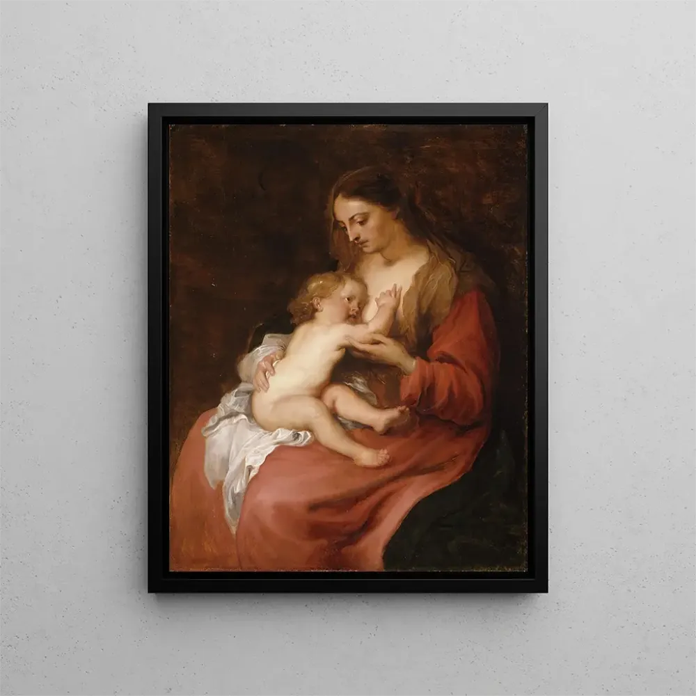 Gemälde Jungfrau mit Kind - Antoine van Dyck | Kunstdruck