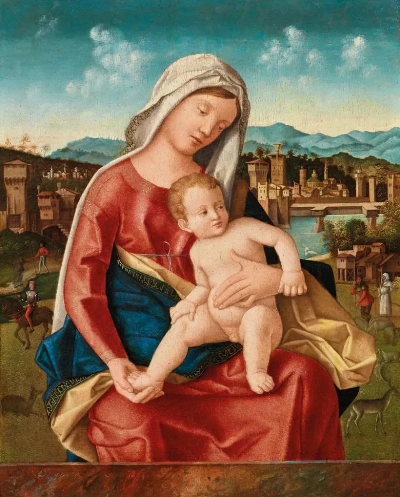 Gemälde Jungfrau mit Kind - Bartolomeo Veneto | Kunstdruck