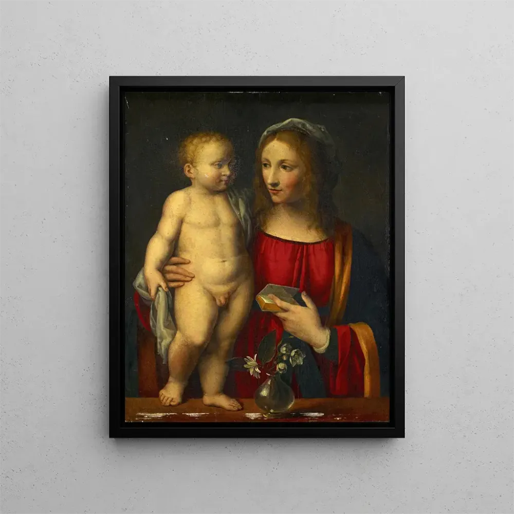 Gemälde Jungfrau mit Kind - Bernardino Luini | Kunstdruck