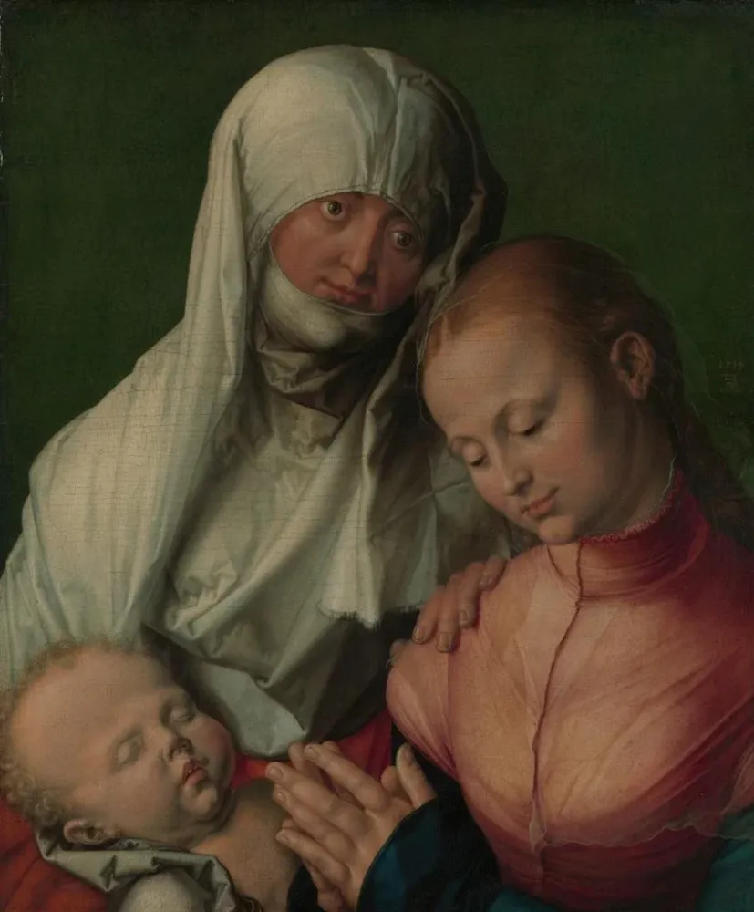 Gemälde Jungfrau mit Kind mit heiliger Anna - Albrecht Dürer | Kunstdruck