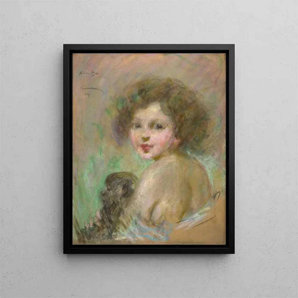 Gemälde Kind mit Affe - Alice Pike Barney | Kunstdruck
