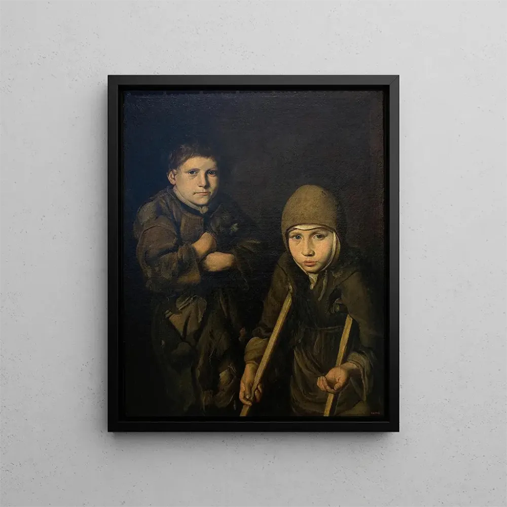 Gemälde Kinder Bettler - Anonym | Kunstdruck