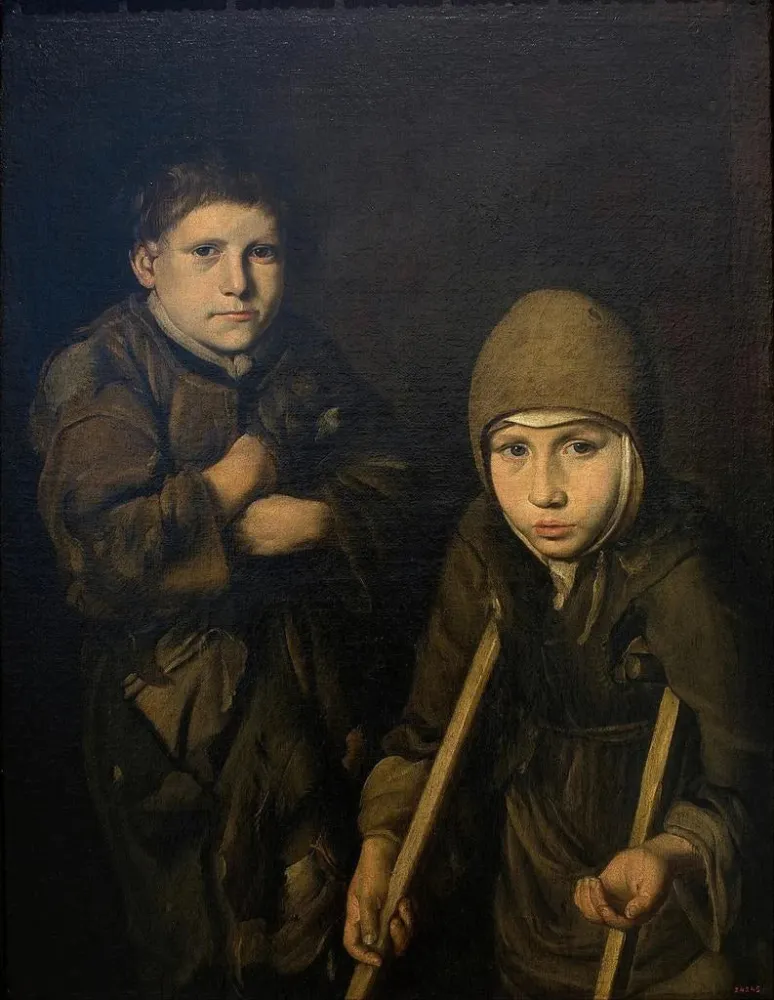 Gemälde Kinder Bettler - Anonym | Kunstdruck