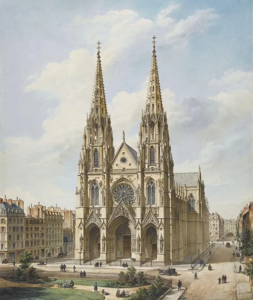 Gemälde Kirche Sainte - Clotilde Paris - Max Berthelin | Kunstdruck