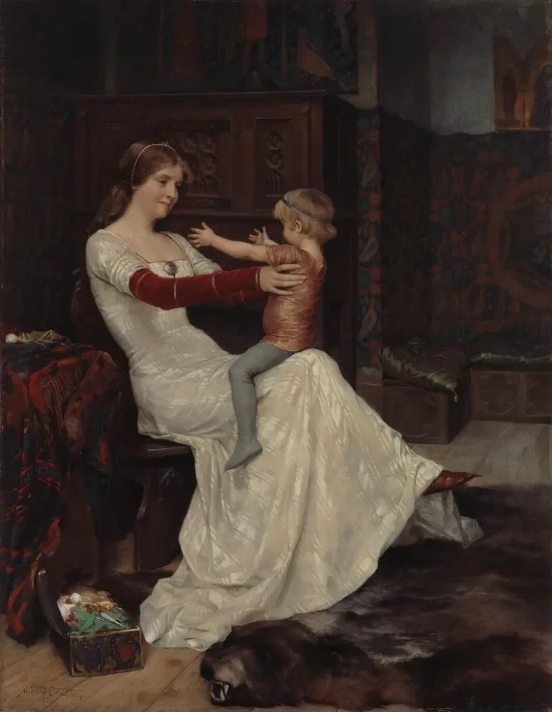 Gemälde Königin Bianca - Albert Edelfelt | Kunstdruck