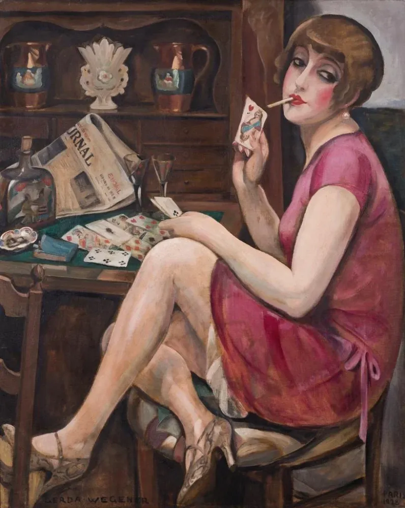 Gemälde Königin der Herzen - Gerda Wegener | Kunstdruck