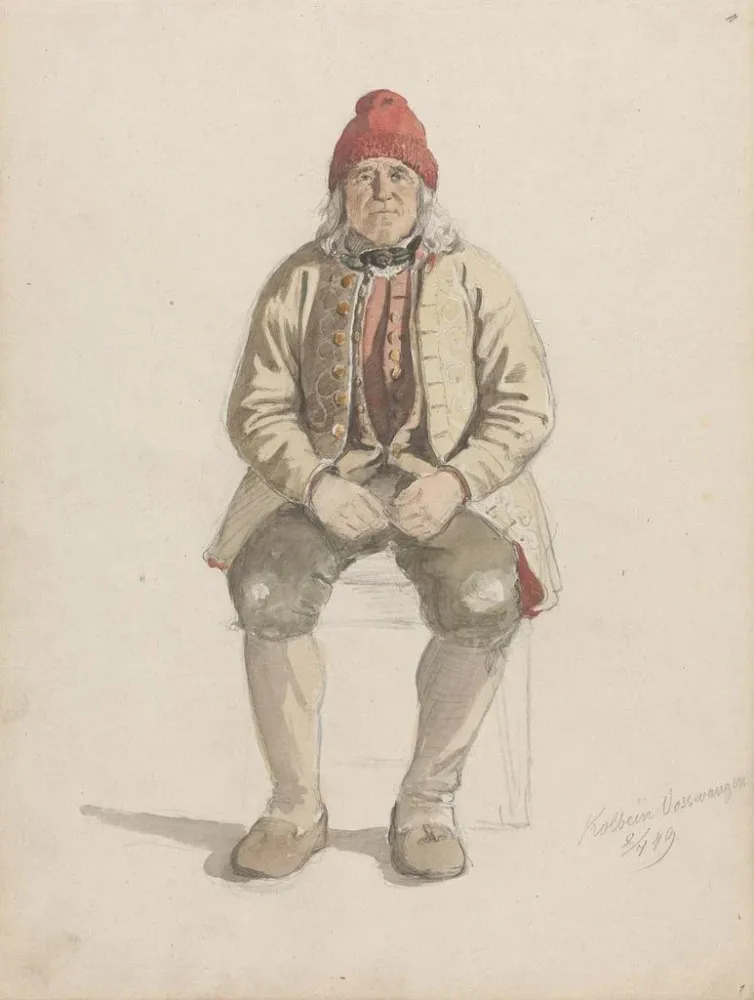 Gemälde Kolbein Vossevangen Voss - Adolph Tidemand