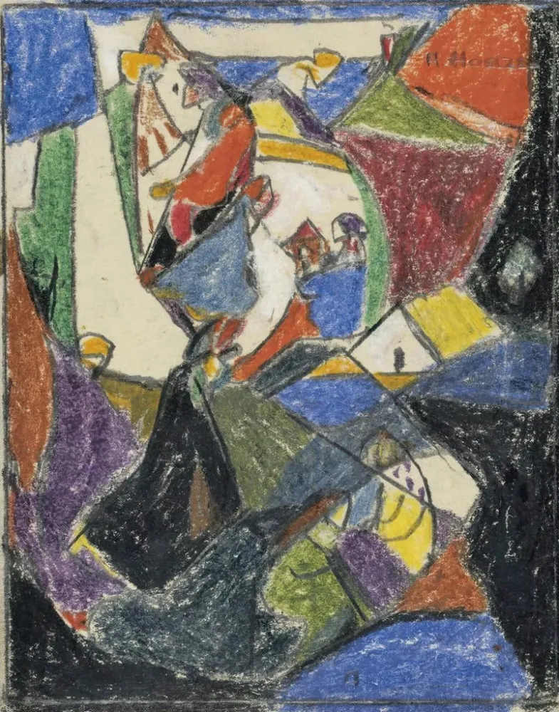 Gemälde Komposition - Adolf Hölzel | Kunstdruck