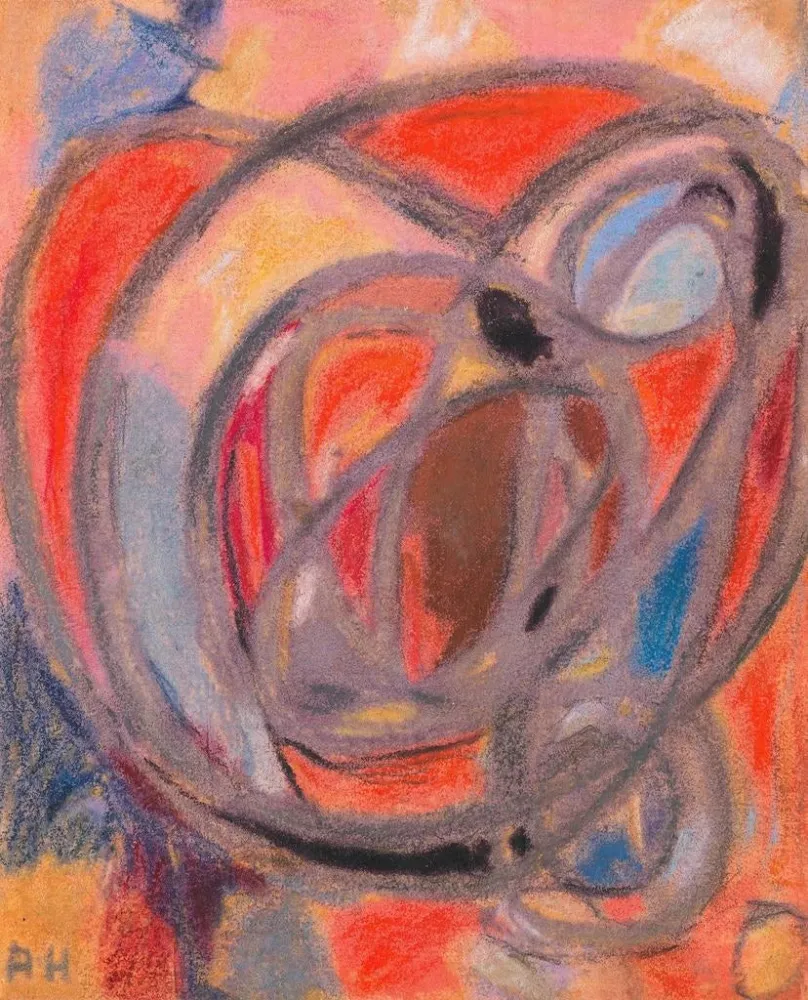Gemälde Komposition aus runden und ovalen Formen - Adolf Hölzel | Kunstdruck