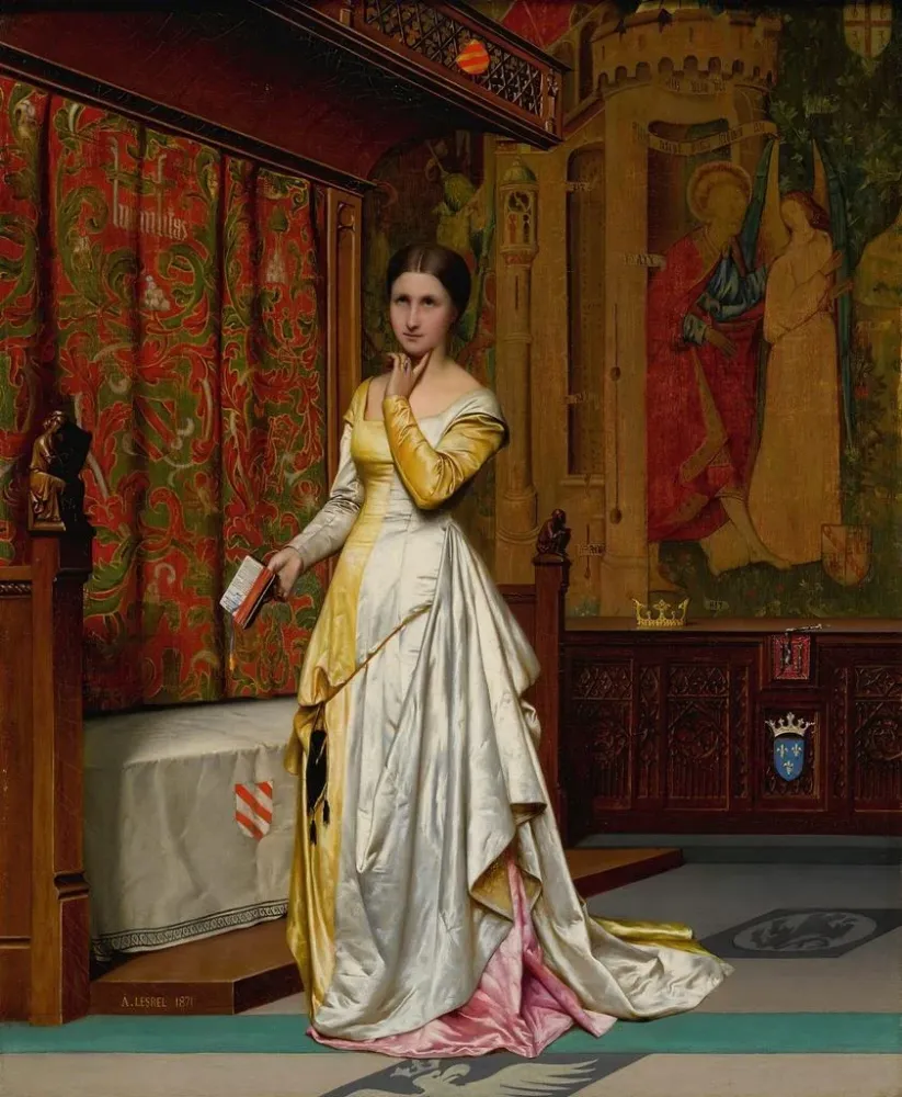 Gemälde Kontemplation - Adolphe Alexandre Lesrel | Kunstdruck