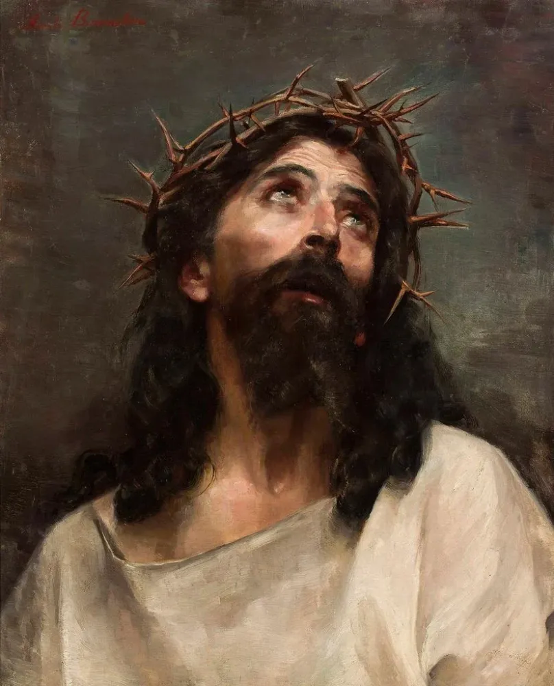 Gemälde Kopf Christi - Aniela Biernacka Poraj | Kunstdruck