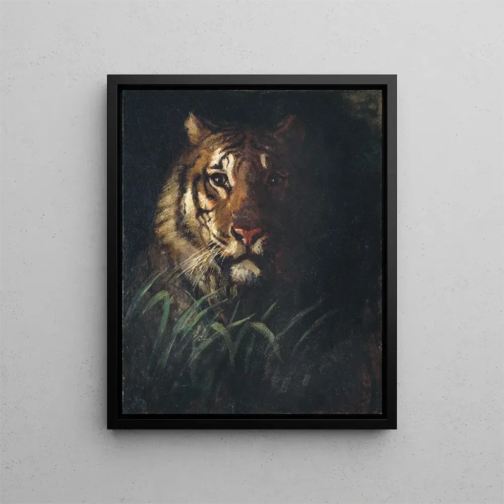 Gemälde Kopf des Tigers - Abbott Handerson Thayer | Kunstdruck