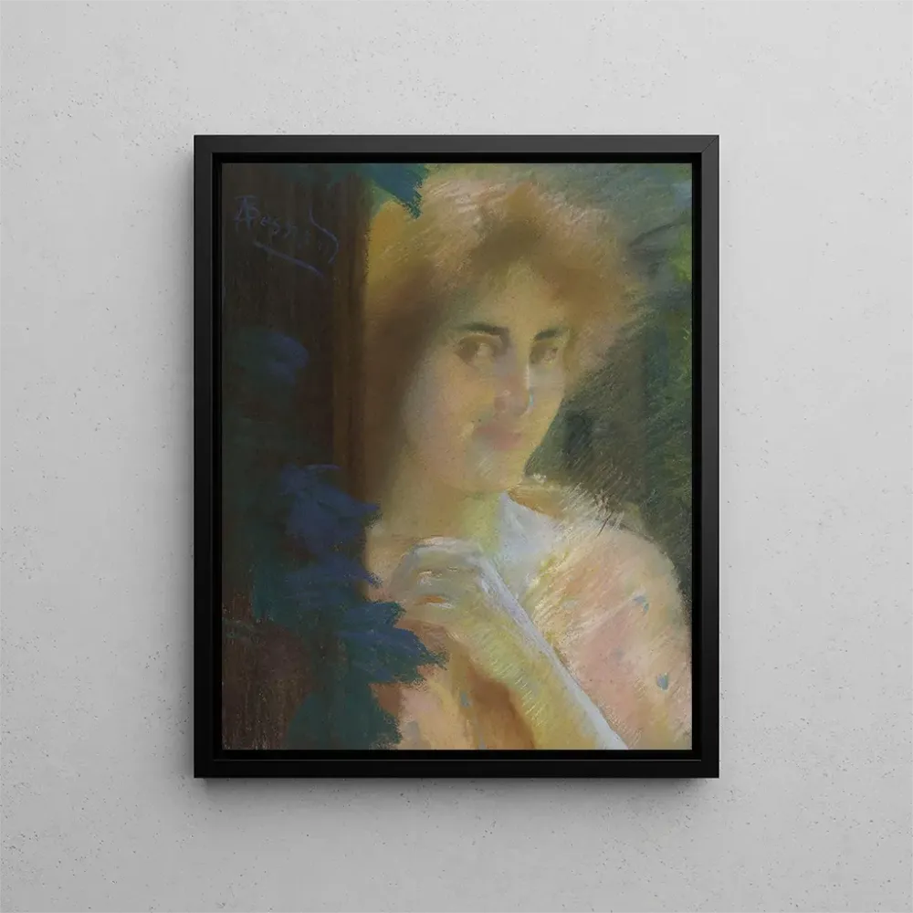 Gemälde Kopf einer Frau - Albert Besnard | Kunstdruck