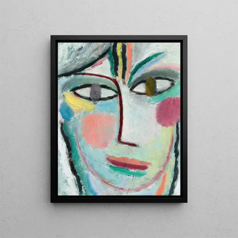 Gemälde Kopf einer Frau Femina - Alexej von Jawlensky | Kunstdruck