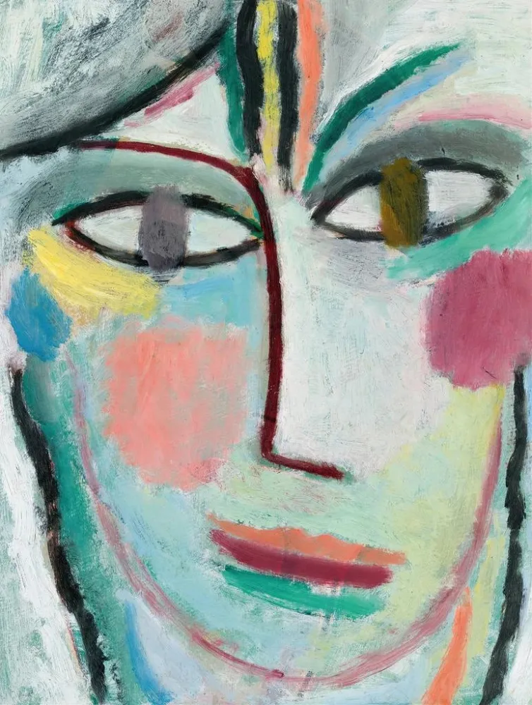 Gemälde Kopf einer Frau Femina - Alexej von Jawlensky | Kunstdruck