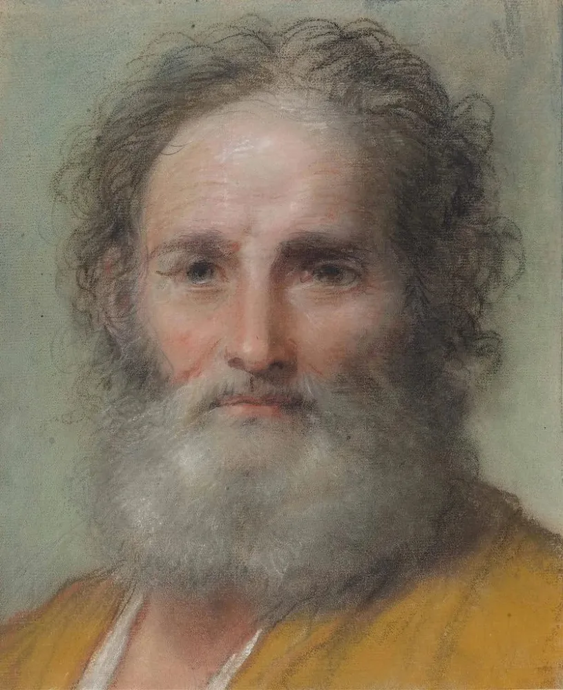 Gemälde Kopf eines bärtigen Mannes - Benedetto Luti | Kunstdruck