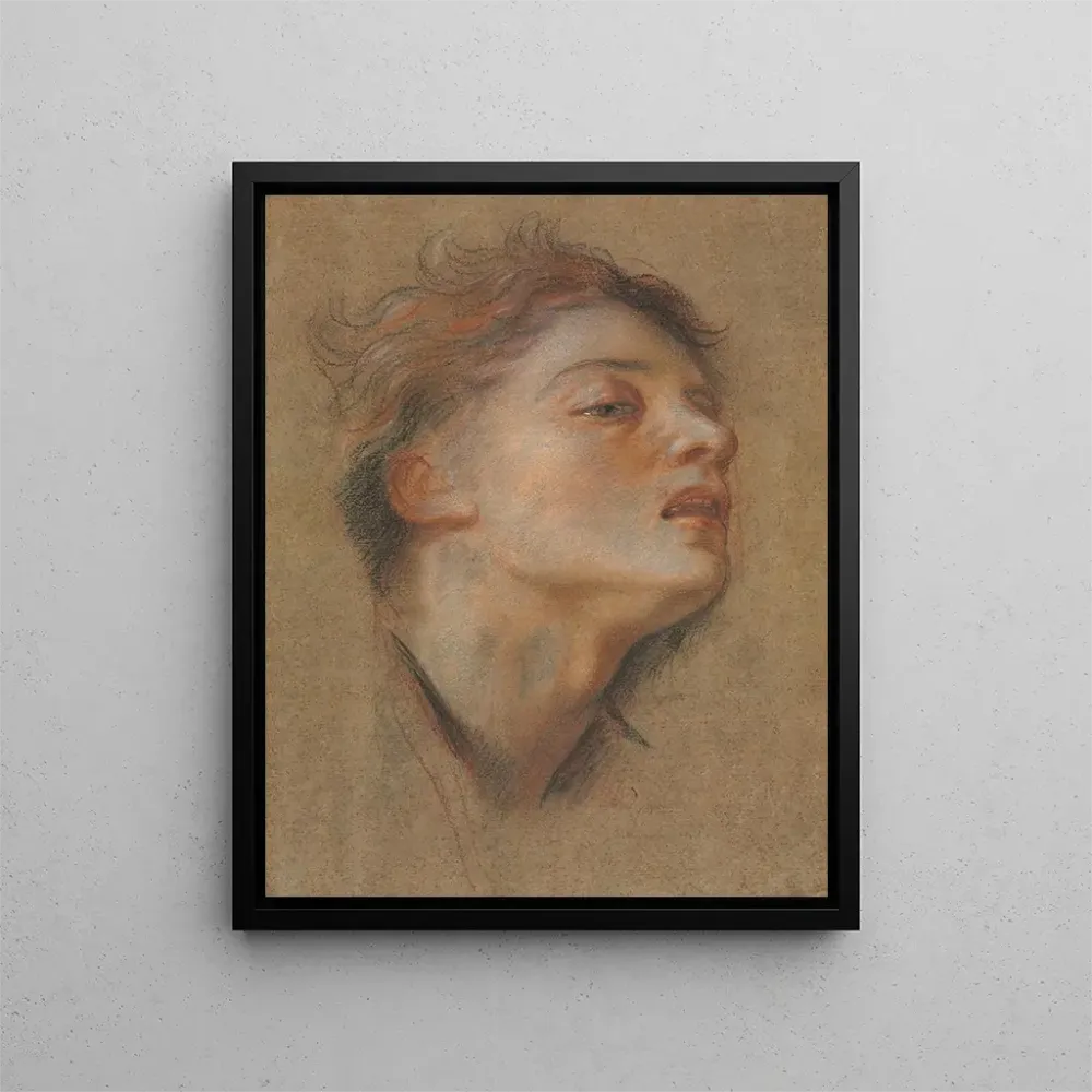 Gemälde Kopf eines jungen Mannes - Antoine Coypel | Kunstdruck