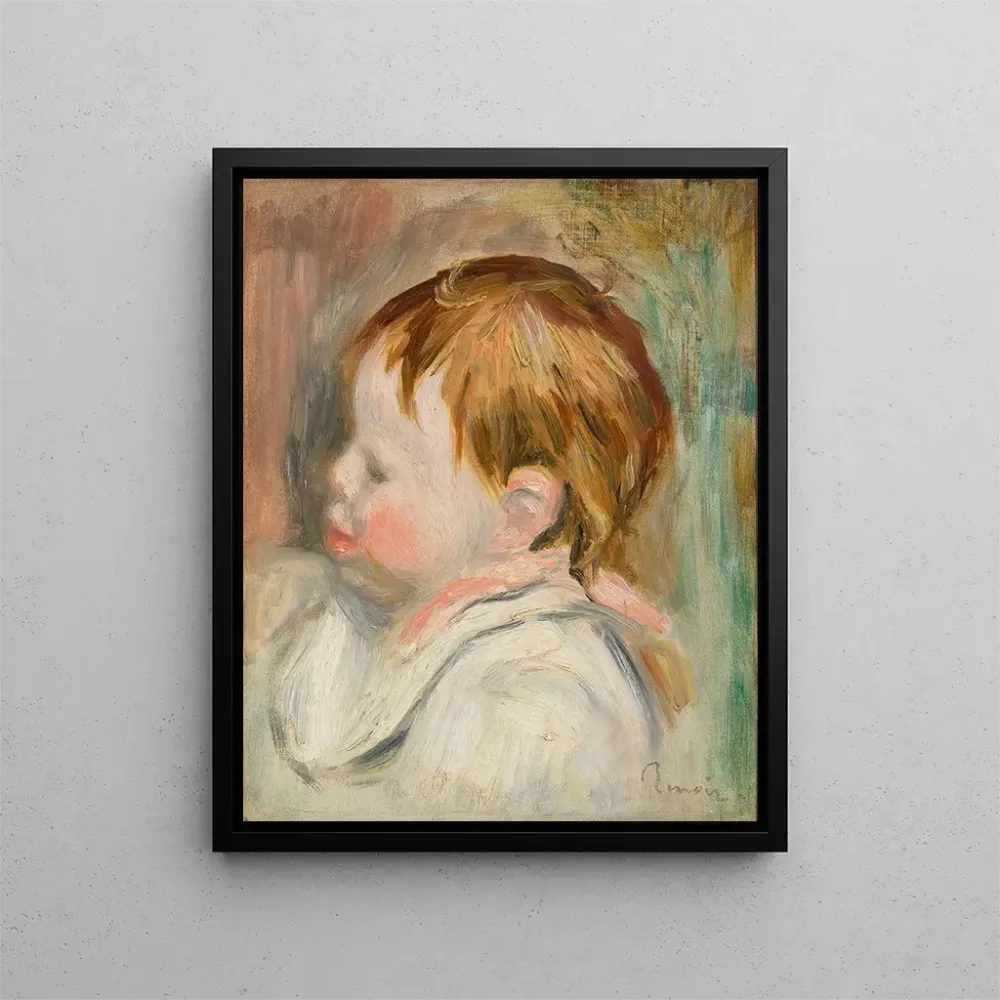 Gemälde Kopf eines Kindes im Profil nach links - Pierre - Auguste Renoir | Kunstdruck