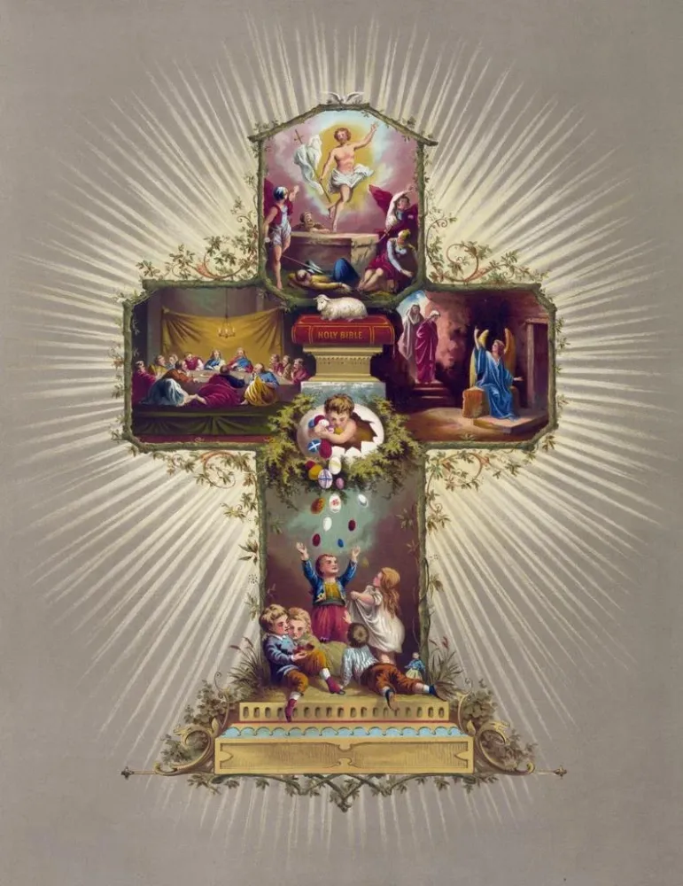 Gemälde Kreuz von Ostern - Gibson Co Lith | Kunstdruck