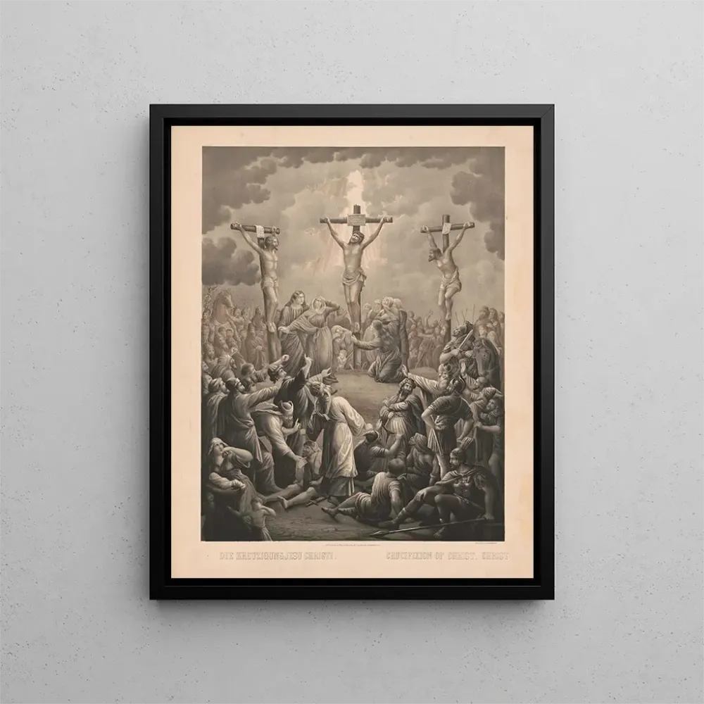 Gemälde Kreuzigung Christi - Beck Pauli Lith | Kunstdruck