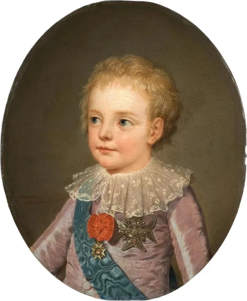 Gemälde Kronprinz Le Dauphin Louis-Joseph-Xavier-François von Frankreich 1781-1789 - Adolf Ulrik Wertmüller