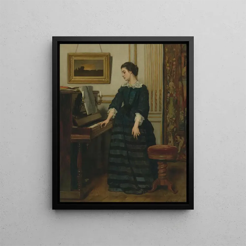 Gemälde L'absence - Alfred Stevens | Kunstdruck
