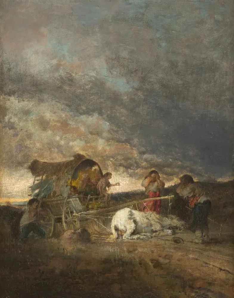 Gemälde L'accident - Adolf Humborg | Kunstdruck