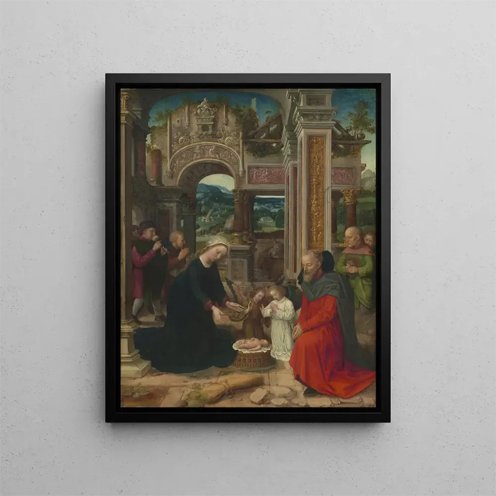 Gemälde L'Adoration des bergers - Adriaen Isenbrandt | Kunstdruck