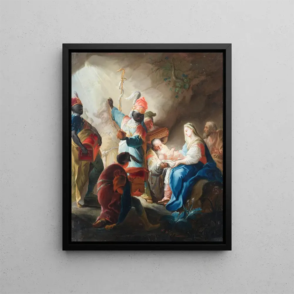 Gemälde L'Adoration des Mages - Nach Johanna Evangelista Holzer | Kunstdruck