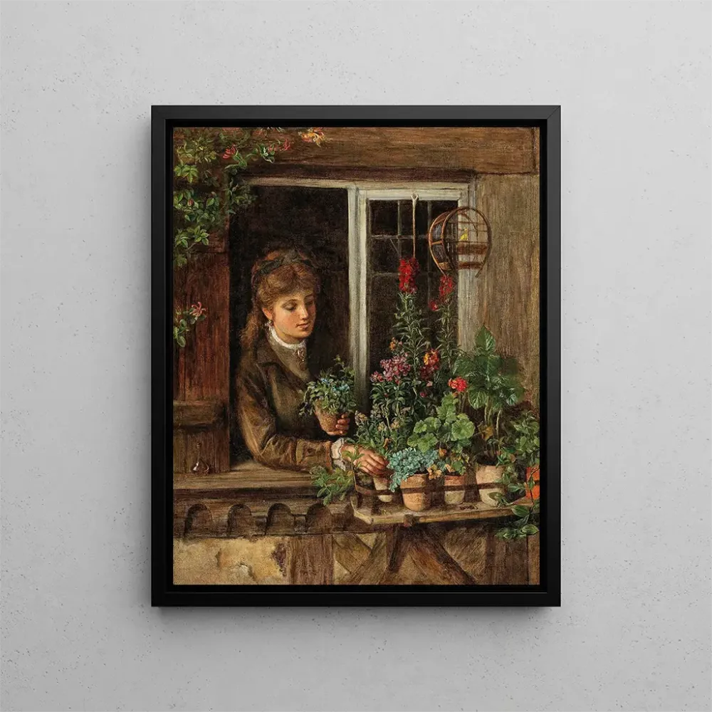 Gemälde L'amant des fleurs - Anonyme | Kunstdruck